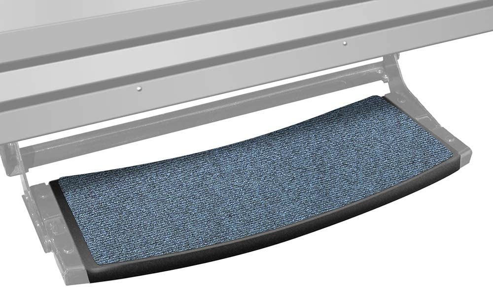 22 in. Outrigger Radius RV Step Rug - Atlantic Blue