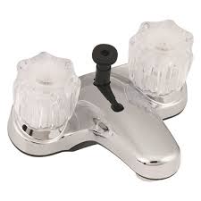 Picture of American Brass AMBU-YJW73-E 4 in. Lavatory Diverter with Crystal Handles, Chrome
