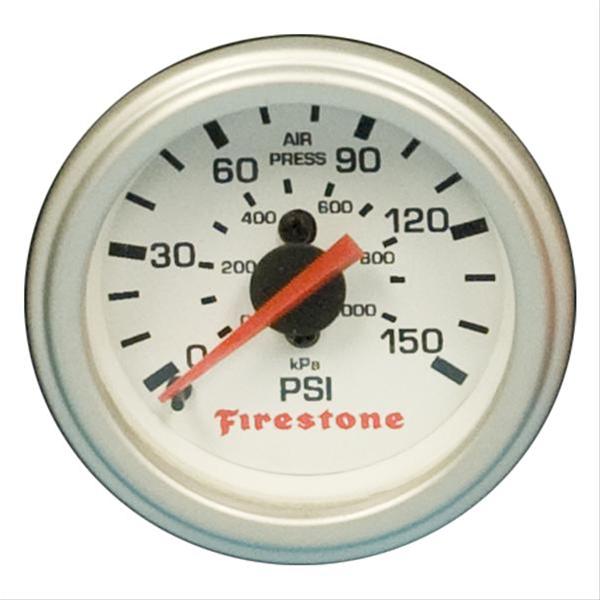 Picture of Firestone FIR9181 Face Single White Replacement Pressure Gauge&#44; White