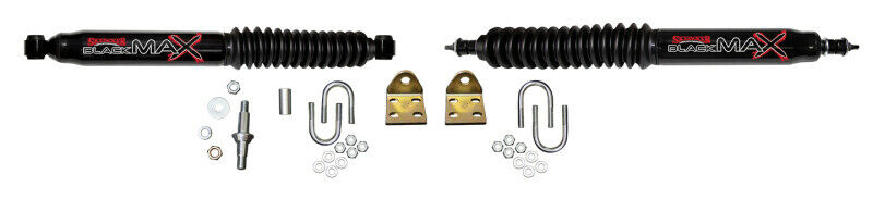 SKY8219 Steering Stabilizer Dual Kit with Boot, Black
