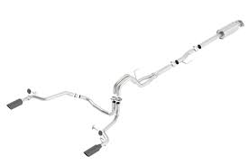 3 in. 2.25 in. Tip 4 in. Automatic Transmission Cat-Back Exhaust for 2015-2020 Ford F-150 2.7L & 3.5L V6