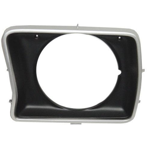 Left Hand Headlamp Door with Round Headlamp for 1978-1979 Ford Pickup & Bronco, Argent & Charcoal
