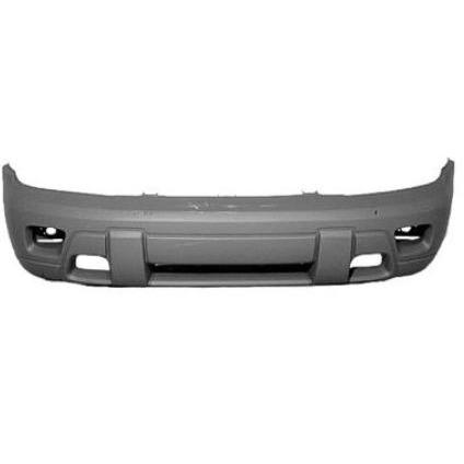 Front Bumper Cover with Fog Lamps without 2 Tone Paint for 2002-2005 Trailblazer LS-LT-LTZ