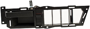Right Hand Inner Front Door Handle with Bezel & Lever for 1988-1994 Chevy C-K Pickup, Black