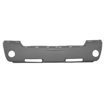 SHE329A-87-3 Front Bumper Cover with Molding & Fog Lamp Holes for 2005-2007 Dakota, Textured Dark Gray
