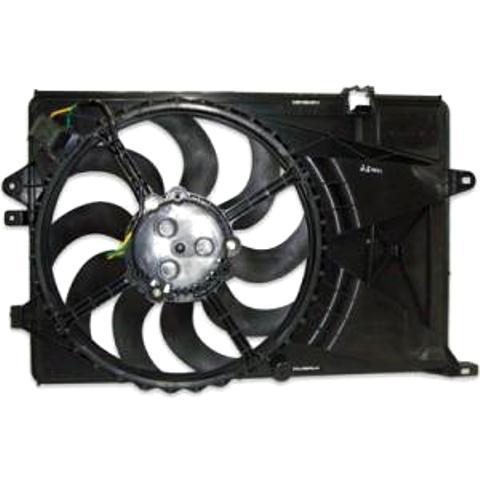 Radiator Cooling Single Fan Assembly for 2012-2017 L4-1.4L Sedan H-back Sonic