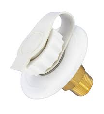 Metal Recessed Flange Water Inlet  White