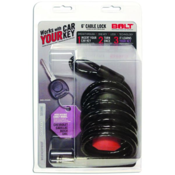 BOL7018449 6 ft. Cable Lock for 1995-2006 GMC A Earlier Model Vehicles Keys