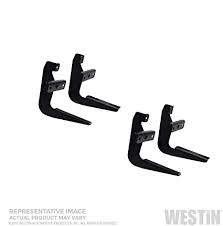 WES27-2195 Black Step Board Mount Kit for 2015-2017 F150 Supercrew, 2017-2017 F250 F350 Crew Cab