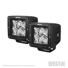 WES09-12200A-PR 3 x 3 in. 5 watt Cree Wiring Harness with 2 Connectors Hyperq Compact LED, Set of 2