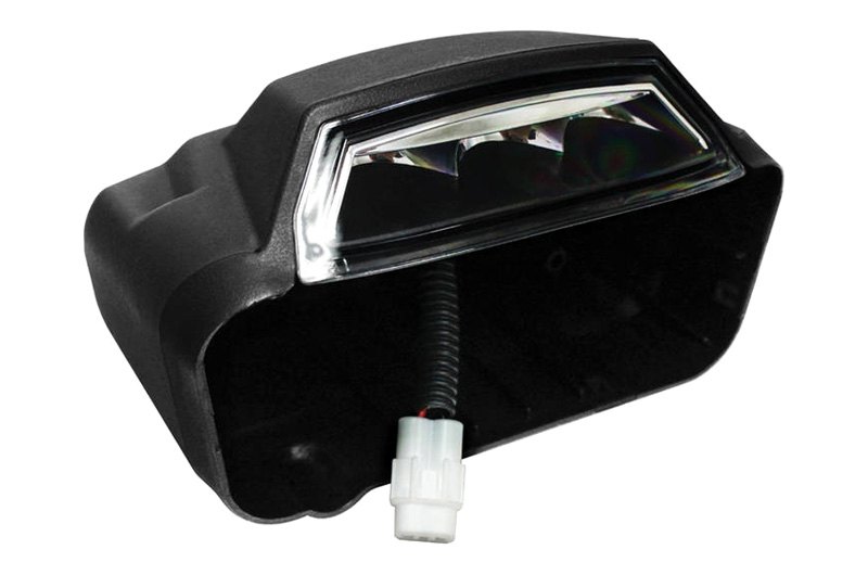 LED Lighted End Cap Kit with Integrated Led Lights & Wiring Harness - Black