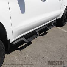 Textured Black HDX Drop Nerf Bars for 2019-C Silverado Sierra 1500 Crew Cab
