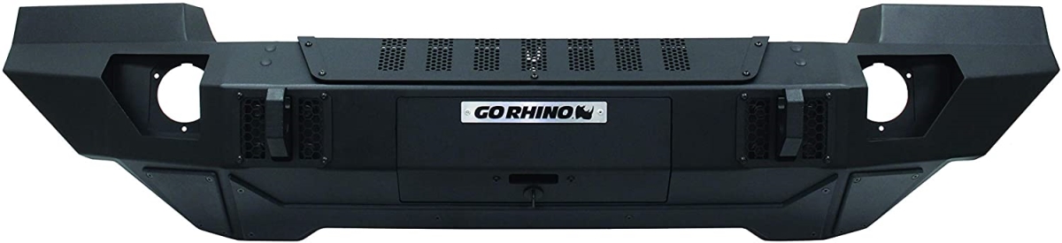 Trailline Front Full Width Bumper for 2007-C Jeep Gladiator, Black Powdercoat Finish -  GO RHINO, GO690275