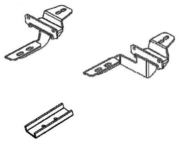 RHI6945055 Running Boards Mounting Brackets for 2007-2018 Wrangler Jk