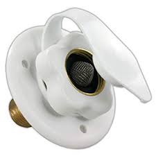 City Water Flange with 0.5 in. MPT, Polar White