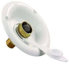 City Water Dish with 0.5 in. MPT, Polar White