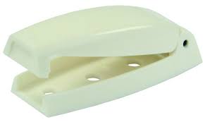 Bullet Baggage Door Catch, Colonial White