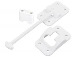 6 in. T-style Door Holder with Bumper, Polar White