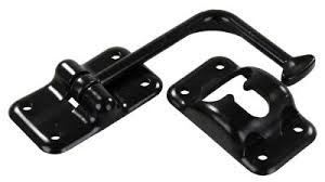 90 deg T-style Door Holder, Black