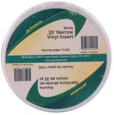 JRP11245 25 ft. Narrow Vinyl Insert - White