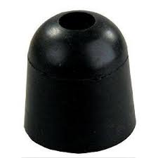 1 in. Rubber Bumper, Black