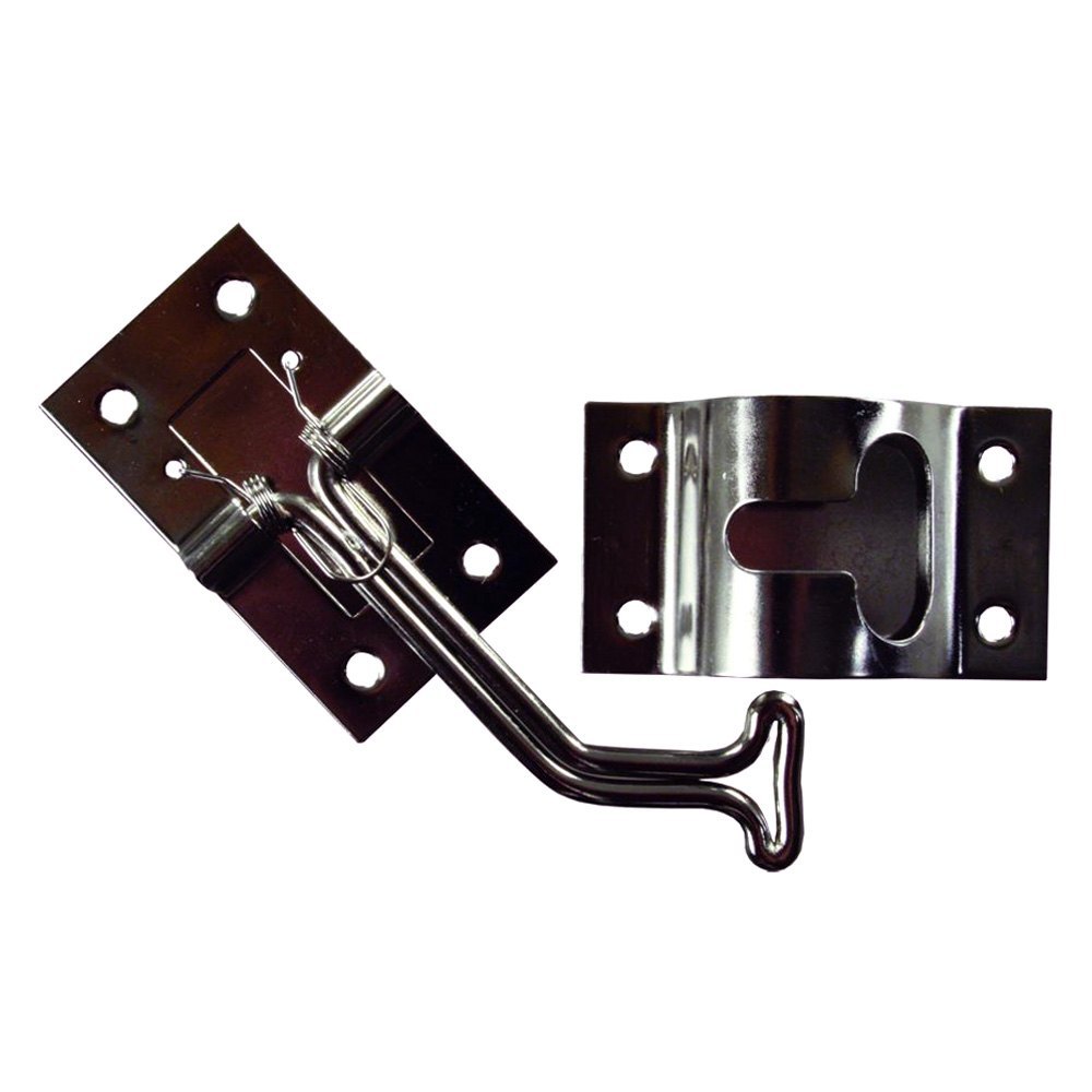 45 Deg Stainless Steel T-Style Door Holder, Silver