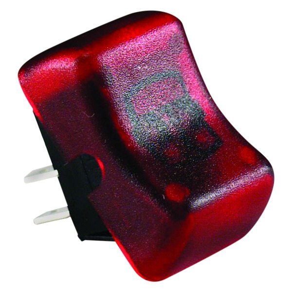 Illuminated On & Off Rocker Switch, Red