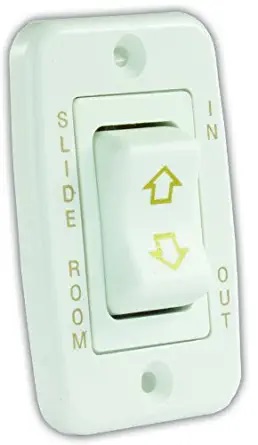JRP12345 Low Profile Single Slide-out Switch, White