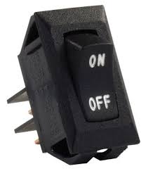 JRP12595 12V Labeled On, Off Switch, Black