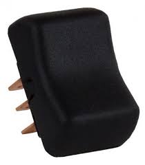 DPDT On, Off & On Momentary Switch, Black