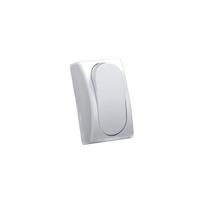 JRP13575 Modular SPST On & Off Single Switch, White