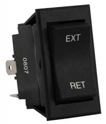 12V 5th Wheel & Tongue Jack Switch, Black