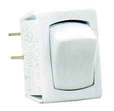 JRP13645 White SPST Mini On, Off Switch -  JR PRODUCTS