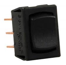 Mini Mom-On, Off & Mom-on Rocker Switch, Black