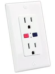 120V & 15A GFCI Electrical Outlet, White
