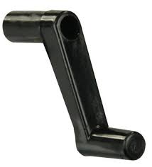 1 in. Plastic Window Crank, Black