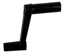1.37 in. Plastic Window Crank, Black