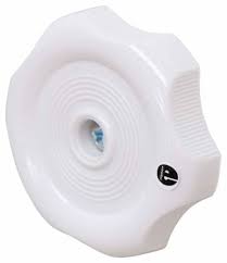 Window Knob with 0.5 in. Shaft, White