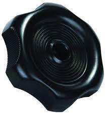 Window Knob with 0.5 in. Shaft, Black
