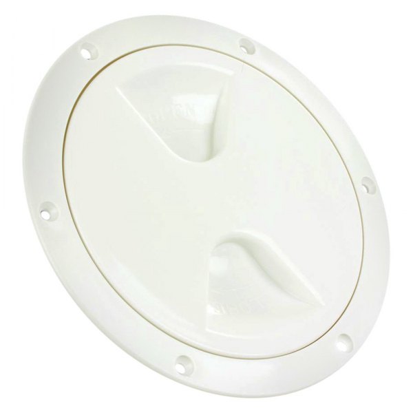 4 in. Round Access & Deck Plate, White