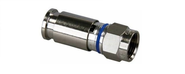 RG6 Compression Fittings Antenna Cable Connector for HD & Satellite