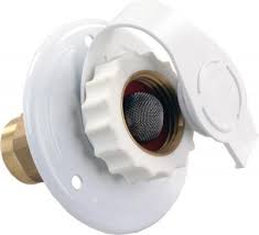 FPT Metal City Water Flange, White