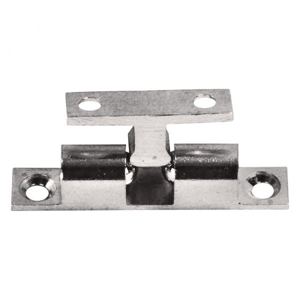 2 in. Bead Cabinet Catch Set with Spring-Loaded Adjustable Ball Action, Brass