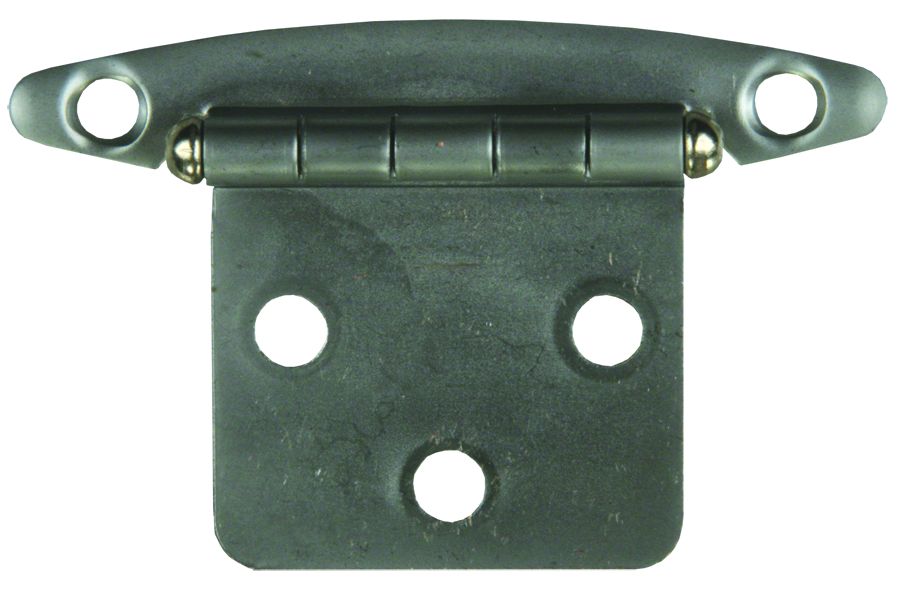 Free Swing Flush Mount Cabinet Door Hinges, Satin Nickel
