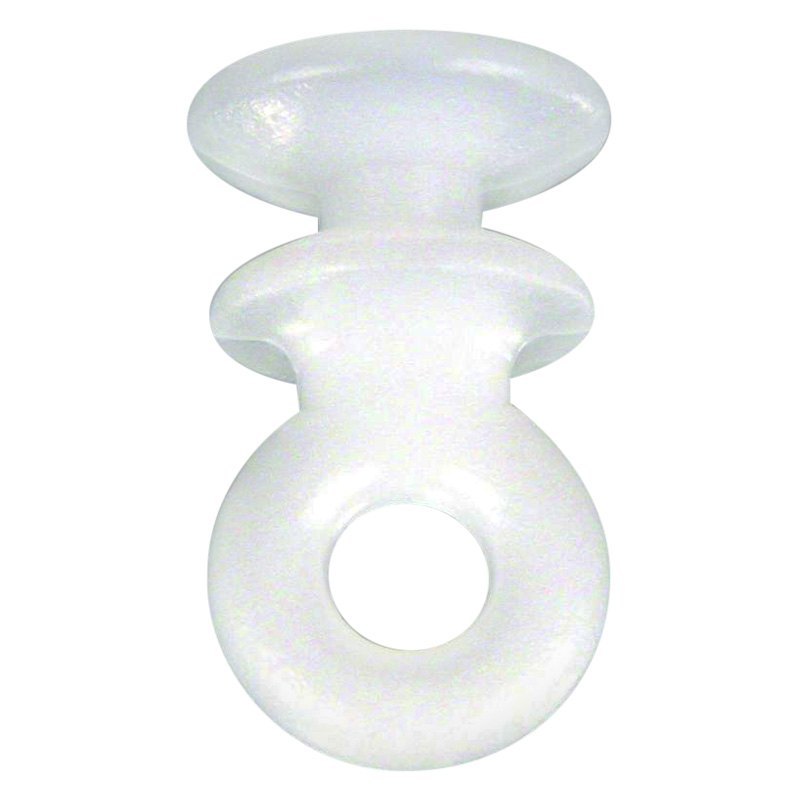 Type A Window Sliding Eye Curtain Carrier, White - Large