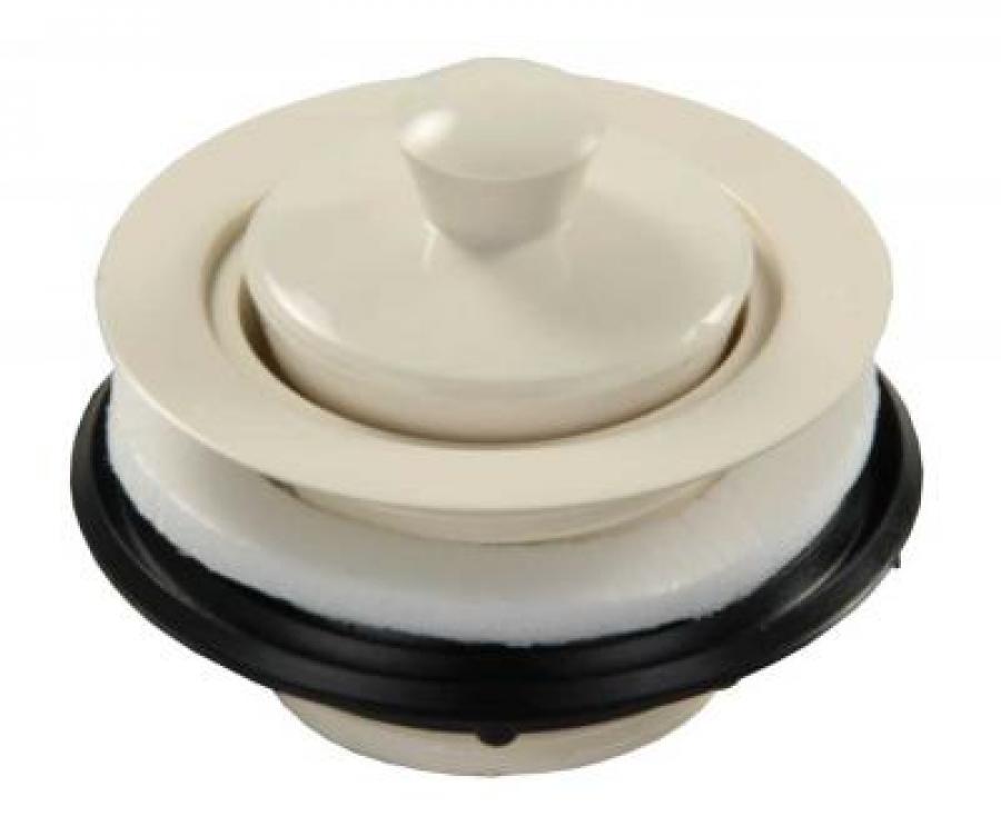 Plastic Strainer with Pop-Stop Stopper - Parchment