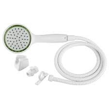 Pressure Assist Rv Shower Wand & Hose Kit, White