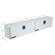 Weatherguard WEA297-3-02 24 x 16.25 x 96.25 in. Steel Jumbo Super Side Truck Box, White -  Weather Guard