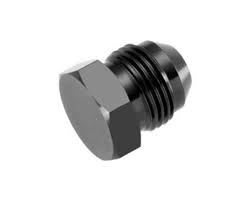 10 AN & JIC Aluminum Flare Plug - Black