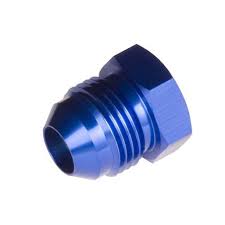 12 AN & JIC Aluminum Flare Plug - Blue